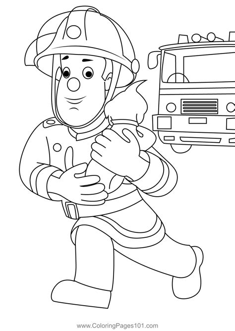 Fireman Sam Coloring Pages