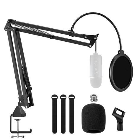 Buy Microphone Arm Stand,Adjustable Suspension Boom Scissor Mic Stand ...