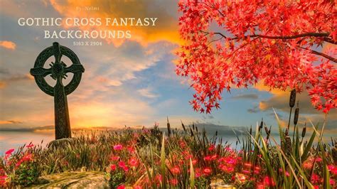 10 Gothic Cross Fantasy Backgrounds 2D Graphics Merchant Resources nelmi