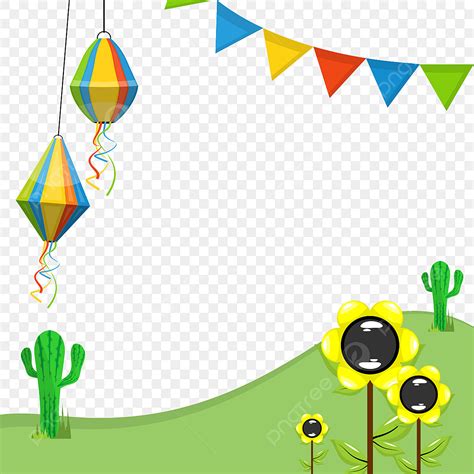 Festa Junina Vector Hd Images Festa Junina Frame With Party Supplies