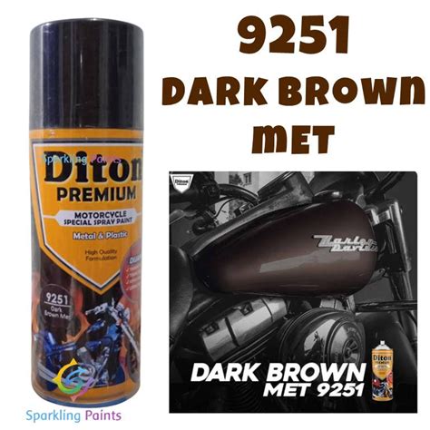 Jual Pilox Diton Premium Dark Brown Met 9251 400ml Warna Coklat Gelap