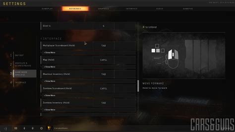 Call Of Duty Black Ops 4 Settings Menu Tabs Youtube