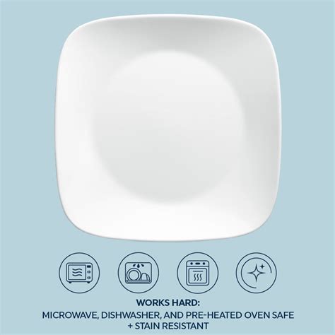 Corelle® Square Pure White 12 Piece Dinner Set – Instant Brands