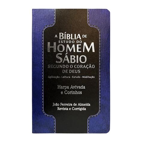 Bíblia Sagrada Para Homem - Bíblia Sagrada De Estudo do Homem Sábio Com Harpa Avivada e Corinhos ...