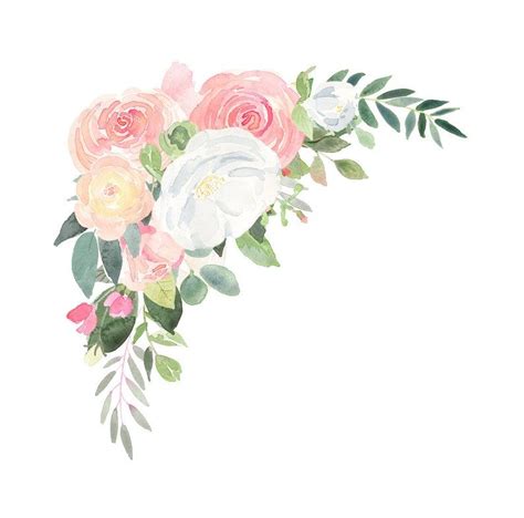 Free Watercolor Flowers Watercolor Bouquet Watercolor Wedding Floral