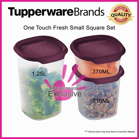 One Touch Fresh Set Tupperware Bekas Kedap Udara Tupperware Food