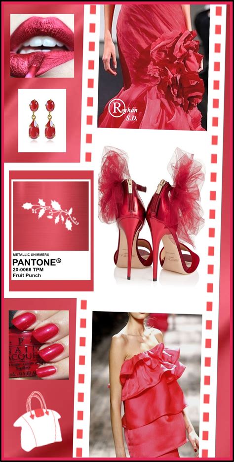 Pantone Metallic Shimmers Fruit Punch By Reyhan S D Flat Color