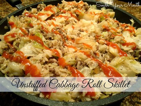 South Your Mouth Unstuffed Cabbage Roll Skillet