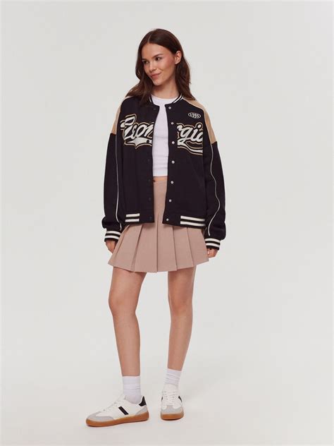 Plisowana spódnica mini nude HOUSE 9796W 80X