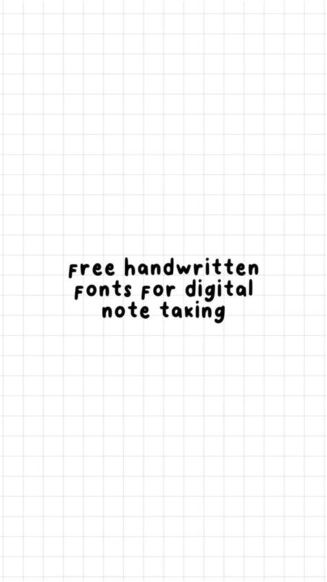 free handwritten fonts for goodnotes / notability | Free handwritten ...