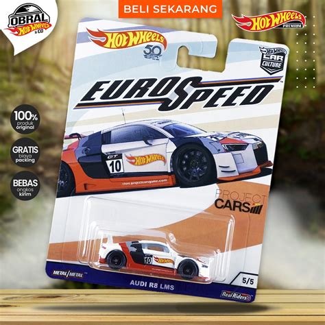Jual Hot Wheels Euro Speed Audi R LMS Shopee Indonesia