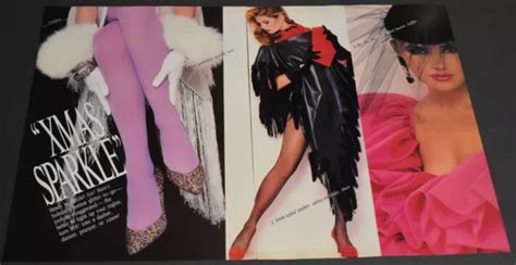 1983 PRINT AD Lady Sexy Heels Long Legs Fashion Art Christmas Sparkle Blonde 10 00 PicClick UK