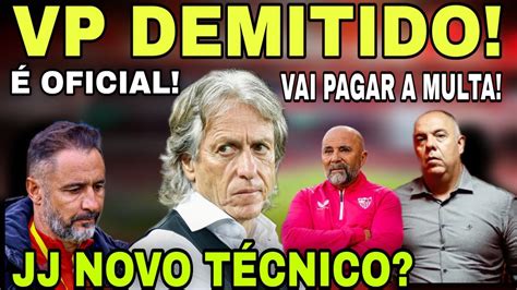 URGENTE JJ VAI SER O NOVO TÉCNICO DO FLA VP DEMITIDO É OFICIAL VAI