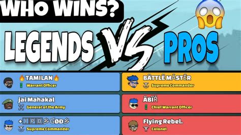 Pros VS Legends In Mini Militia Op Gameplay Who Wins Mini Militia