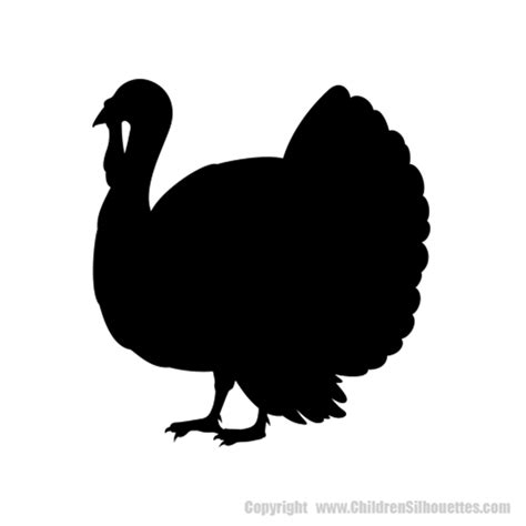 TURKEY SILHOUETTE WALL DECALS (Children's Farm Decor)