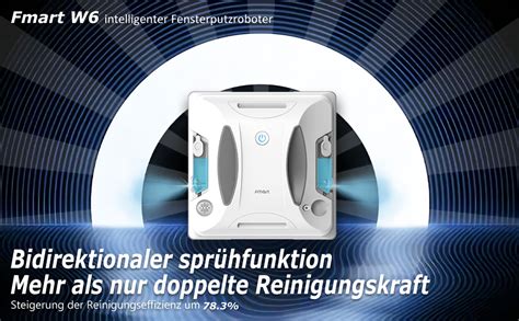 Amazon de Fmart W6 fensterputzroboter mit sprühfunktion automatischer