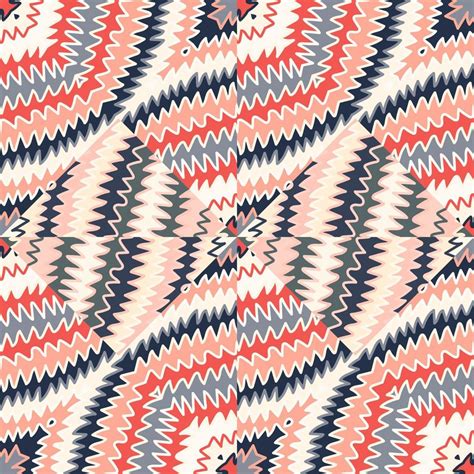 Abstract zig zag striped seamless pattern. Hand drawn sketch lines ...