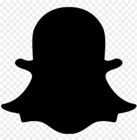 Free Download Hd Png Black Snapchat Logo Png Transparent With Clear