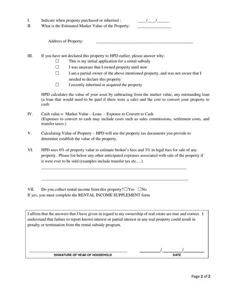 New York City Real Property Declaration Form Including Condo Ownership