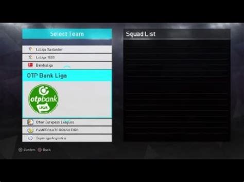 PES 2018 OTP BANK LIGA 2018 19 FACES YouTube