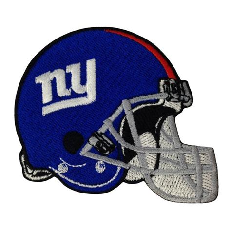 New York Giants Helmet Embroidered Logo Iron By Noieasyshop