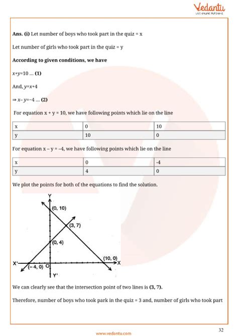 Cbse Class 10 Mathematics Chapter 3 Pair Of Linear Equations In Two