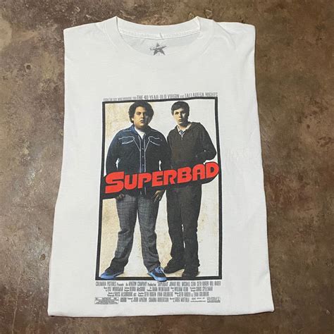 Vintage Superbad Movie Poster Promo Men S Fashion Tops And Sets Tshirts And Polo Shirts On Carousell