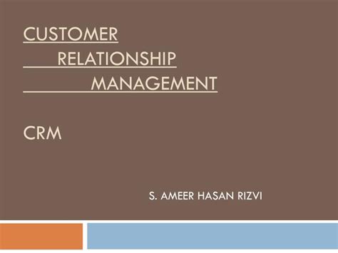 Ppt Customer Relationship Management Crm Powerpoint Presentation Free Download Id 1788157