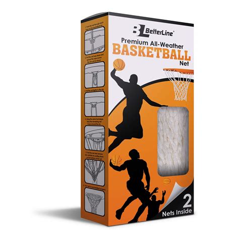 2 Pack Heavy Duty Basketball Nets Premium Quality All