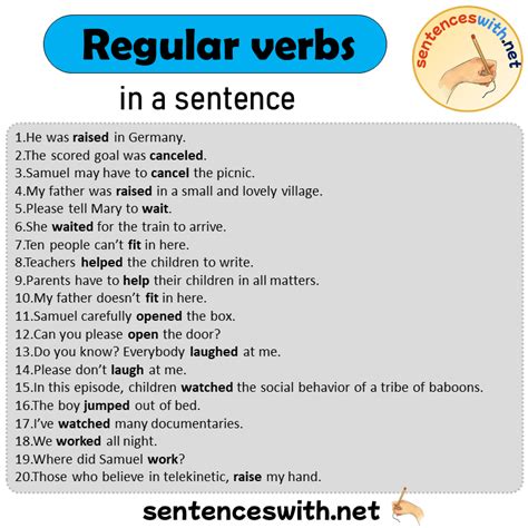 20 Examples Of Irregular Verbs Are In Sentences English 56 OFF