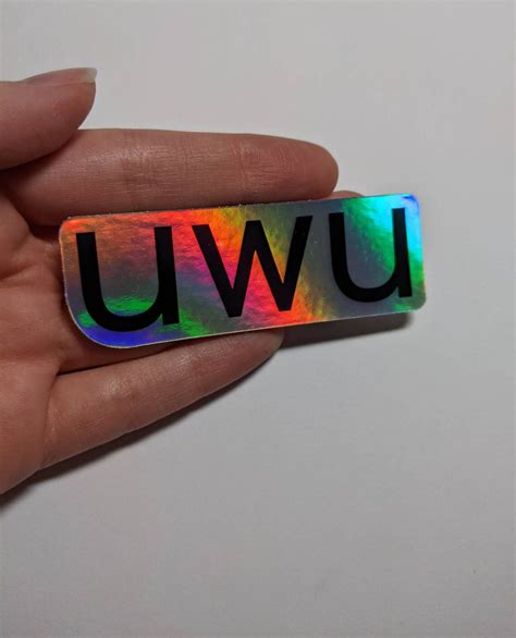 Uwu Stickers 2 Colors Etsy