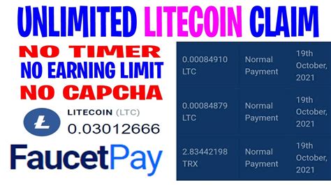 0 75 Litecoin Every Day Earn Earn Unlimited Free Litecoin Faucet