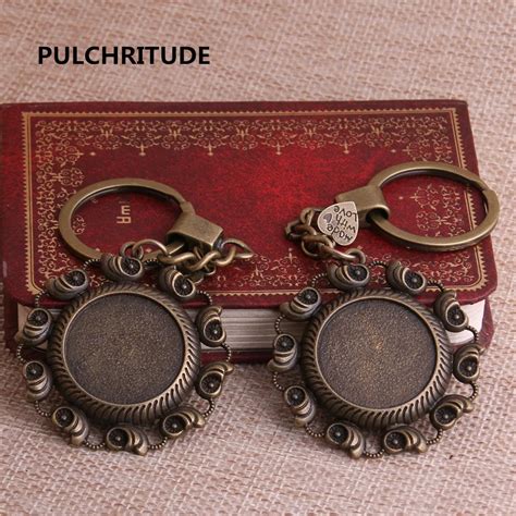 PULCHRITUDE 3 pièces Antique Bronze rond 25mm taille intérieure en