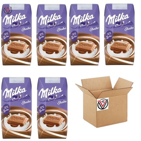 06 X Milka Shake Drink 200ml Chocolate Flavour Milk Drink Vimix