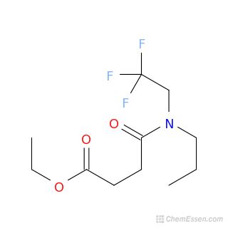 Ethyl Propyl Trifluoroethyl Carbamoyl Propanoate Structure