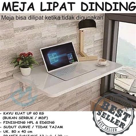 Jual Meja Lipat Dinding X Cm Hpl Warlen Shop Shopee Indonesia