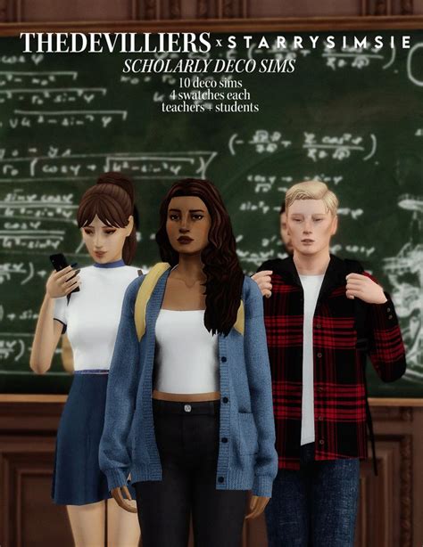 Thedevilliers X Starrysimsie — Scholarly Deco Sims The Devilliers On