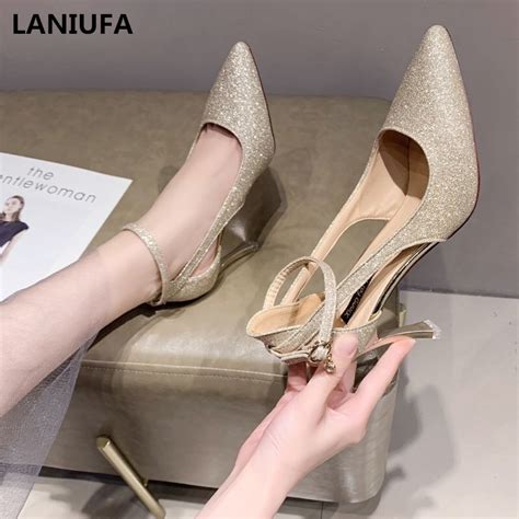 Sexy Women Pumps High Heels Shoes Women Classics Pointed Toe Platform Shallow Thin Heels Office