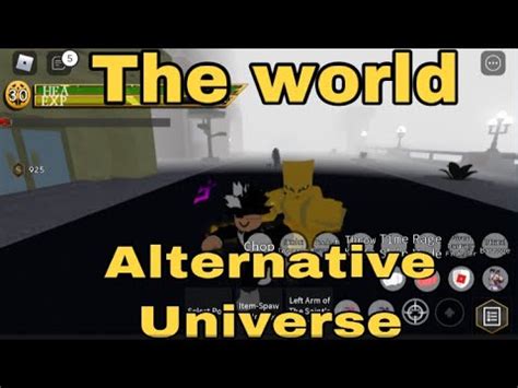 The World Alternative Universe ShowCase Yba Roblox YouTube