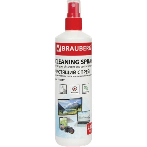 Чистящая жидкость-спрей для экранов мониторов и оптических поверхностей ...