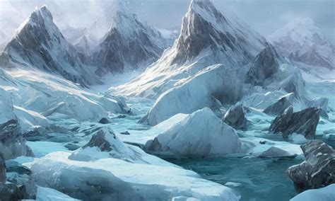 Coastal Arctic Tundra Digital Art Concept Art Magic Stable