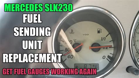 Mercedes SLK 230 Problems Fuel Sending Unit Replacement DIY YouTube