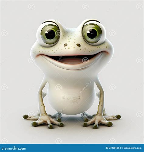 Little Frog Cartoon Generative Ai Stock Illustration Illustration Of