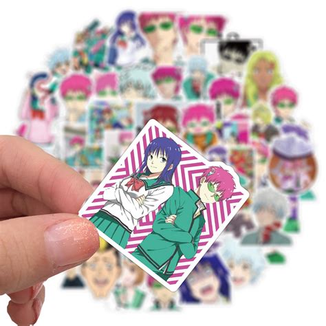 50pcs Disastrous Life Saiki K 1 Stickers Au Sticker World