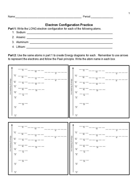 Fillable Online Electron Configuration for Sodium (Na) Fax Email Print ...