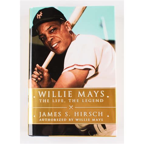 Willie Mays Signed Willie Mays The Life The Legend Hardback Book