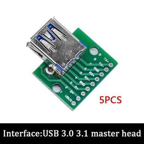 Circuits Intégrés Usb3 0 3 1 To Dip Convertisseur De Pcb Mini Adaptateur Micro Usb Vers Dip