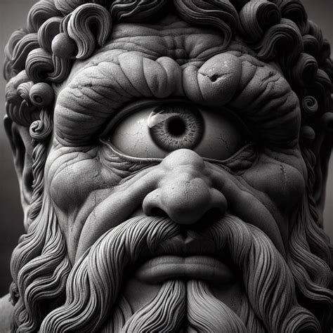 Premium Photo Polyphemus The Mythical Cyclops Son Of The Sea God Poseidon