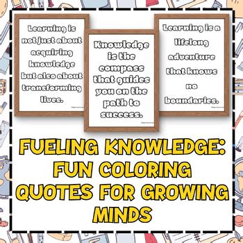 Inspiring Growth Fun Outlined Quotes about Learning and Growth for Kids.