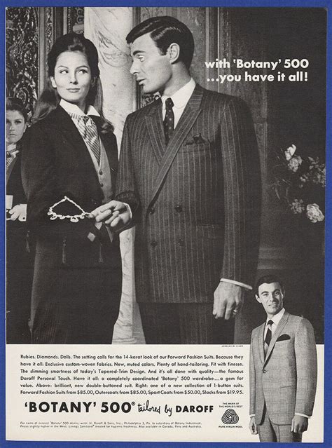 Vintage Botany Men S Fashion Suits Print Ad S Botany